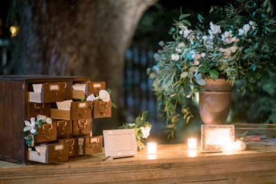 TBH wedding details and decorations