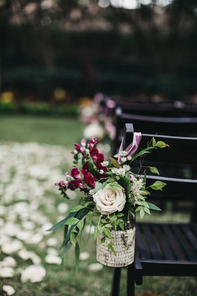 TBH wedding flowers